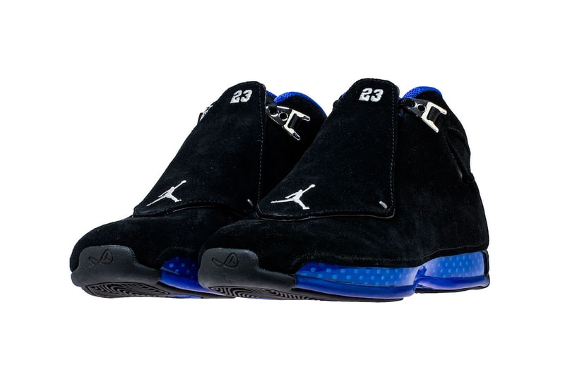 Air Jordan 18 og black metallic silver sport royal release date jordan brand michael jordan 2018