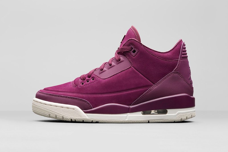 Air Jordan 3 Bordeaux womens september 21 2018 release date info drop sneakers shoes footwear