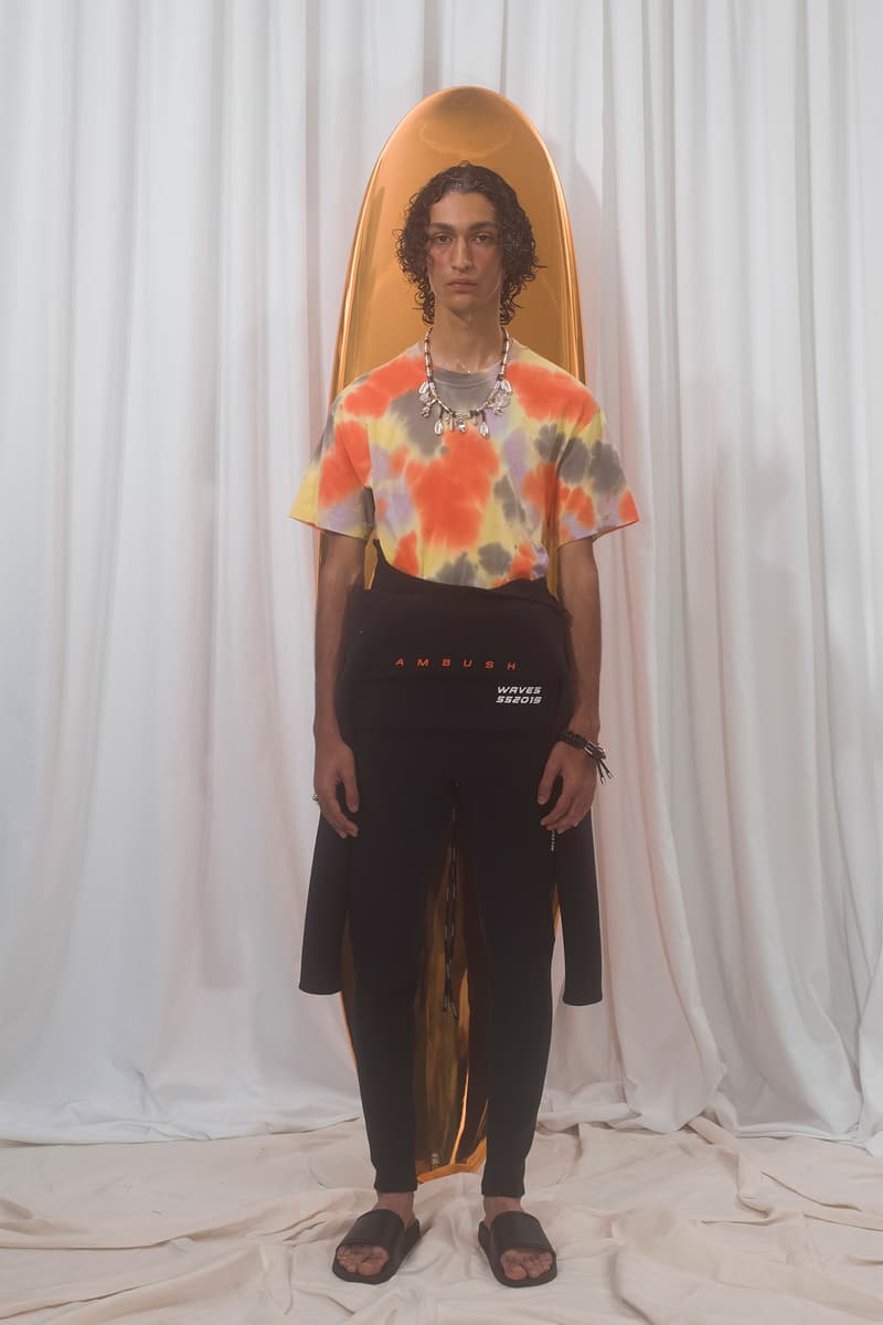 AMBUSH Yoon ahn verbal spring summer 2019 collection runway presentation surfboard hawaii beach