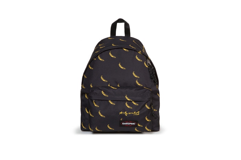 andy warhol eastpak second capsule bags packs travel items banana flowers artwork art