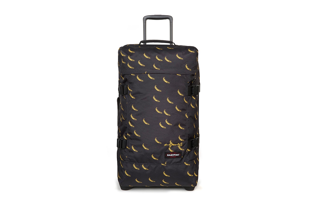 andy warhol eastpak second capsule bags packs travel items banana flowers artwork art