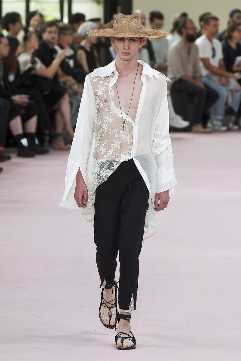 Ann Demeulemeester spring summer 2019 runway show paris fashion week men Sébastien Meunier