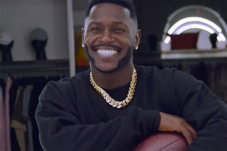 NFL Star Antonio Brown Hits KITH Miami for Some 'Sneaker Shopping'