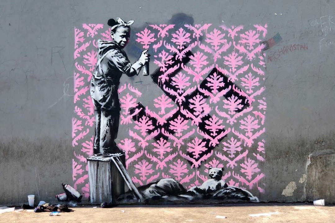 banksy paris street art murals graffiti artworks stencils