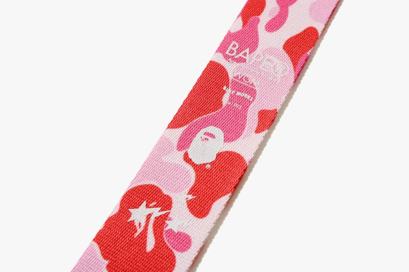 bape ABC TAPE TAG pink