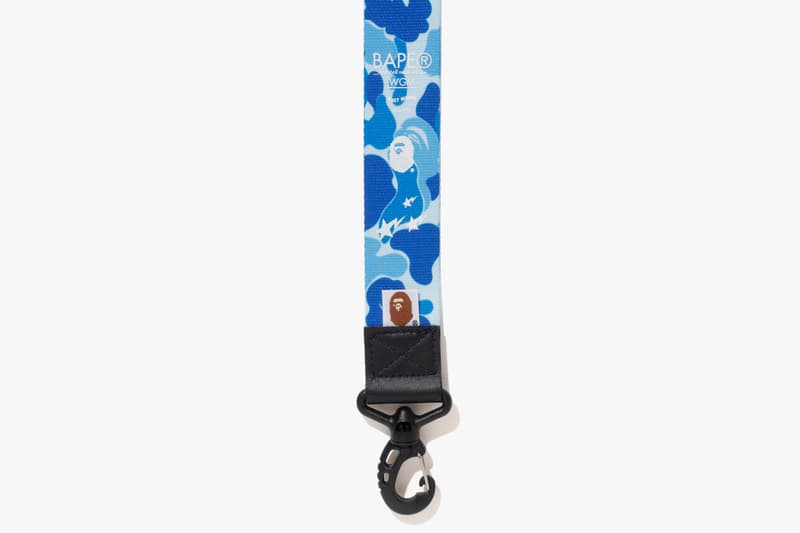 bape ABC CAMERA WIDE STRAP blue