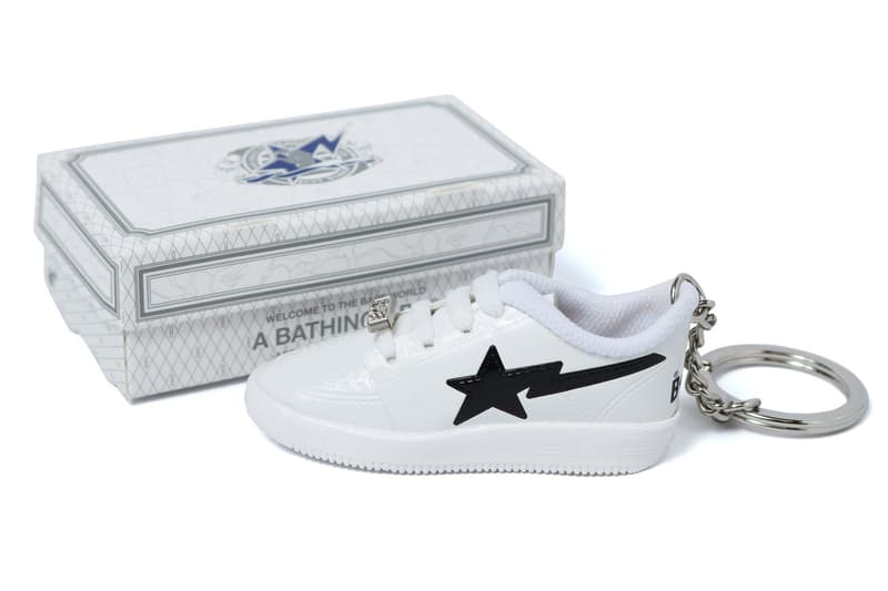 bape bape sta keychain white