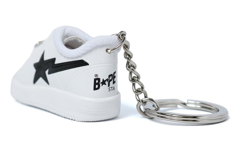 bape bape sta keychain white