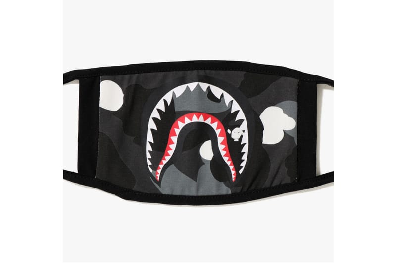 BAPE Unleashes Glow-In-The-Dark City Camo Shark Masks