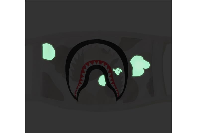 Bape Glow In The Dark City Camo Shark Masks Hypebeast