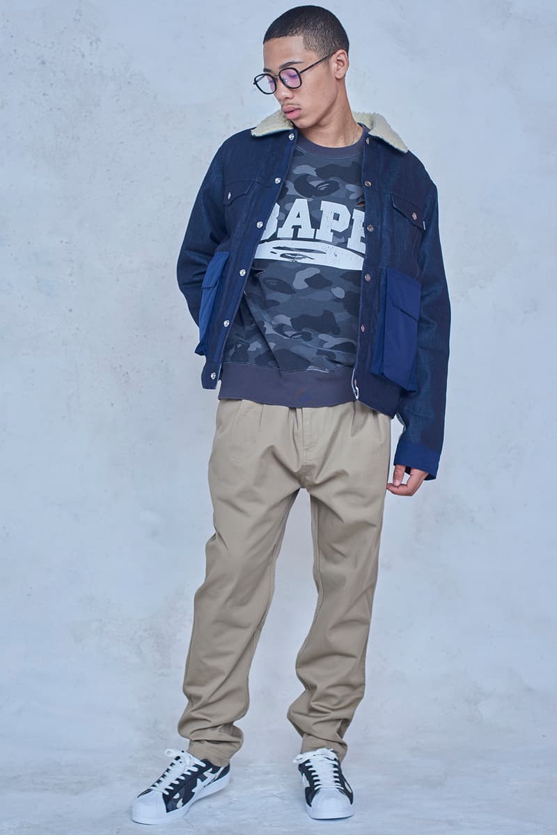 BAPE Lookbook Fall/Winter 2018 Camo Shark Head Sneakers Bapesta Closer Look First Details Release News