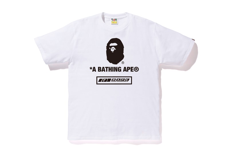 bape football soccer collection white tee