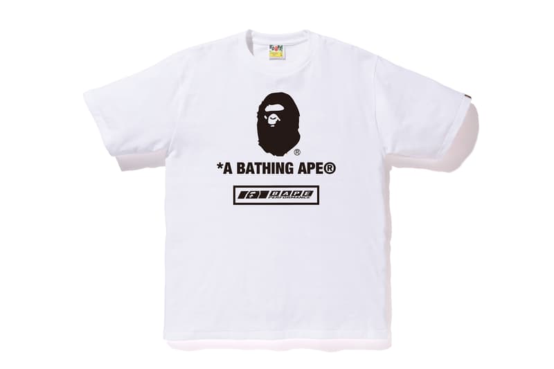 bape football soccer collection white tee