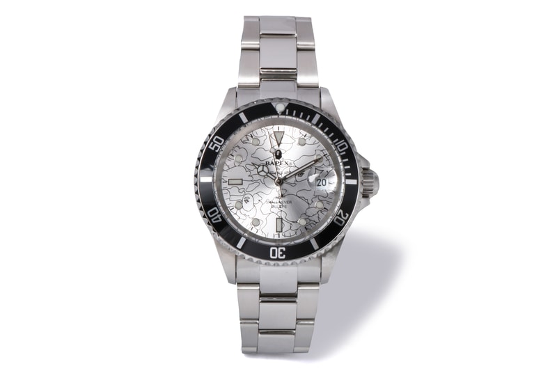 bape 1st camo type 1 bapex silver
