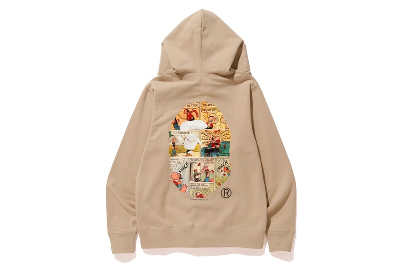 BAPE x Popeye 2018 Collection T-Shirts Hoodies Accessories Tote Bags Keychains Clocks Graphic Cartoon Cominc