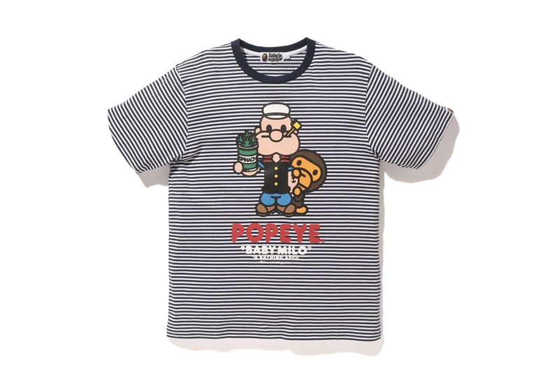 BAPE x Popeye 2018 Collection T-Shirts Hoodies Accessories Tote Bags Keychains Clocks Graphic Cartoon Cominc