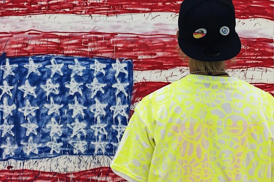kaws together vinyl collectible sculpture takashi murakami flower cushions the modern art museum of fort worth madsaki paintings cherry fukuoka japan james jean sun tarot print victor solomon porcelain basketball