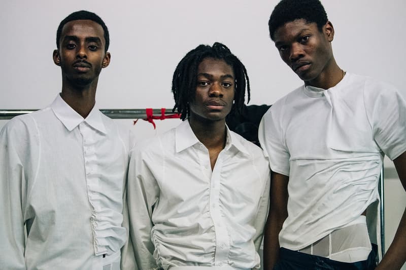 Bianca Saunders Spring/Summer 2019 Backstage LFWM London Fashion Week: Men's