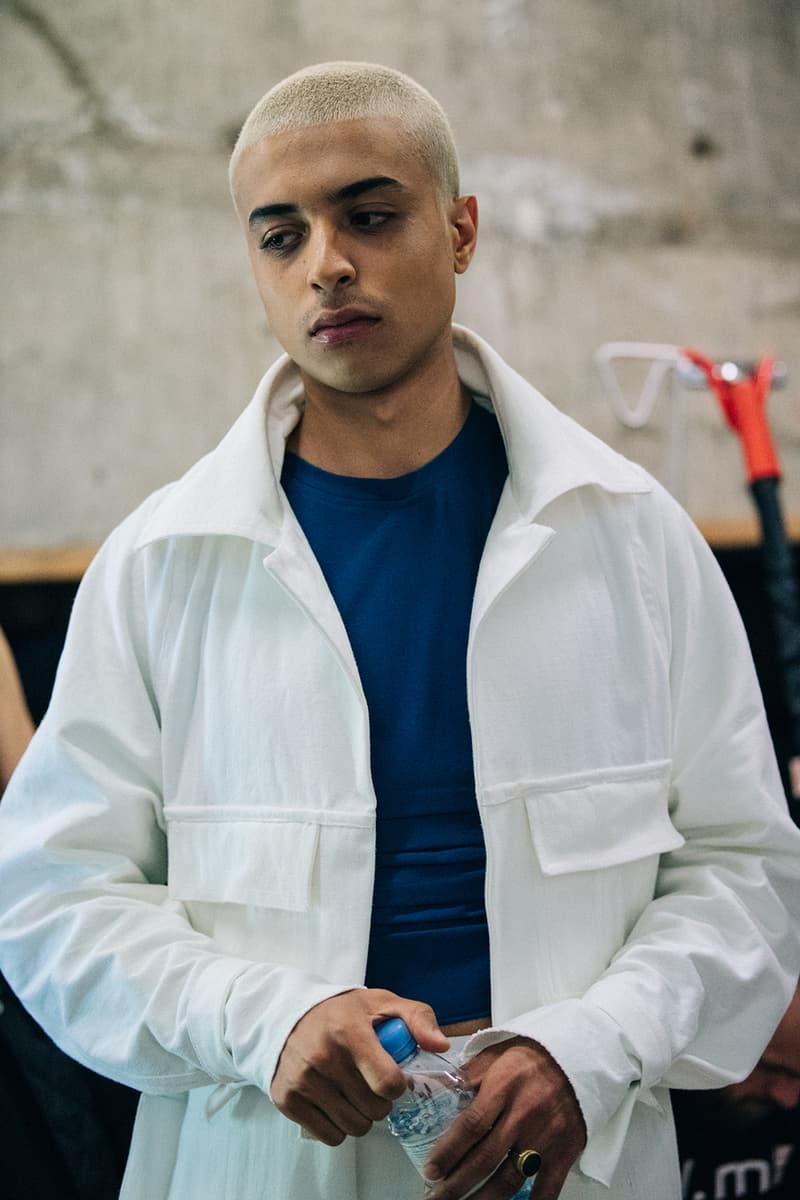 Bianca Saunders Spring/Summer 2019 Backstage LFWM London Fashion Week: Men's