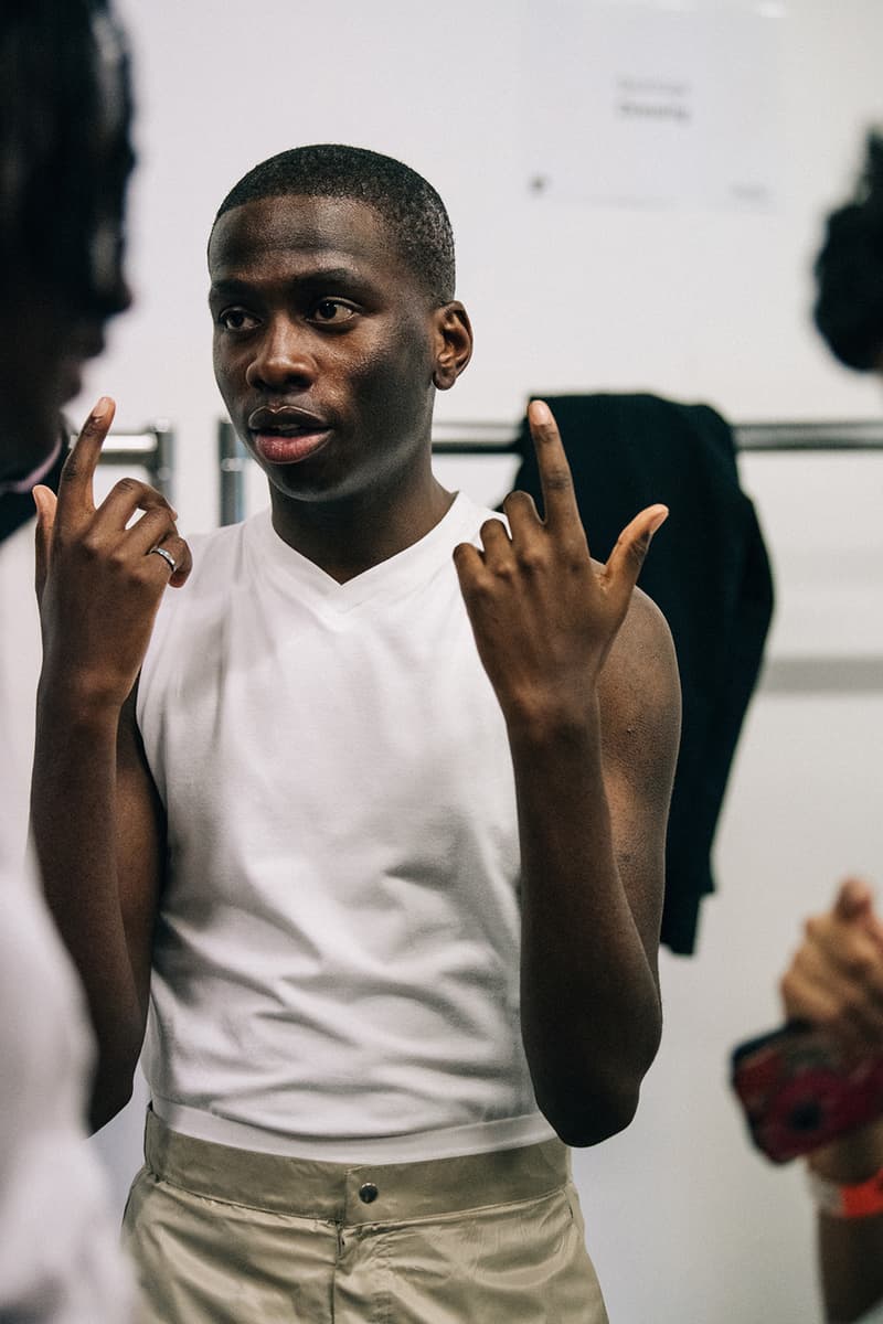 Bianca Saunders Spring/Summer 2019 Backstage LFWM London Fashion Week: Men's