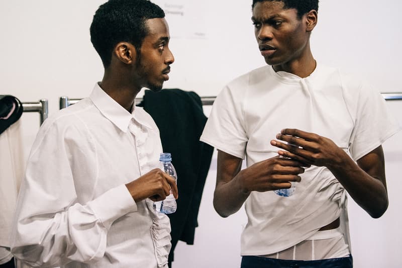 Bianca Saunders Spring/Summer 2019 Backstage LFWM London Fashion Week: Men's