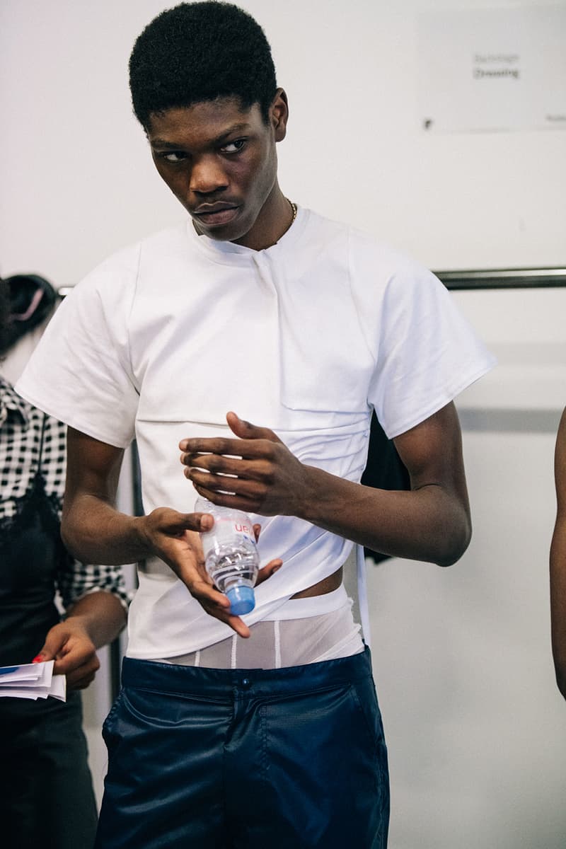 Bianca Saunders Spring/Summer 2019 Backstage LFWM London Fashion Week: Men's