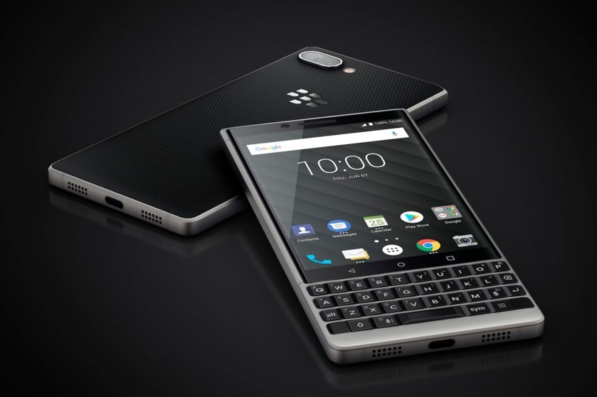 BlackBerry Key2 smartphone keyboard official unveiled introduced june 2018 tcl 649