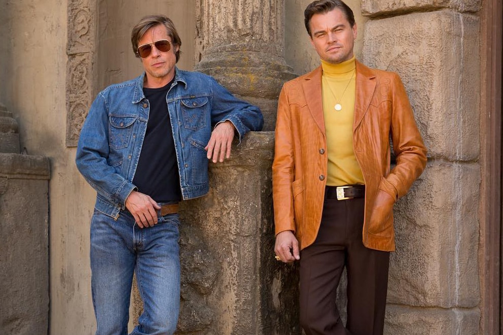 Brad Pitt Leonardo DiCaprio Quentin Tarantino Once Upon a Time in Hollywood first look