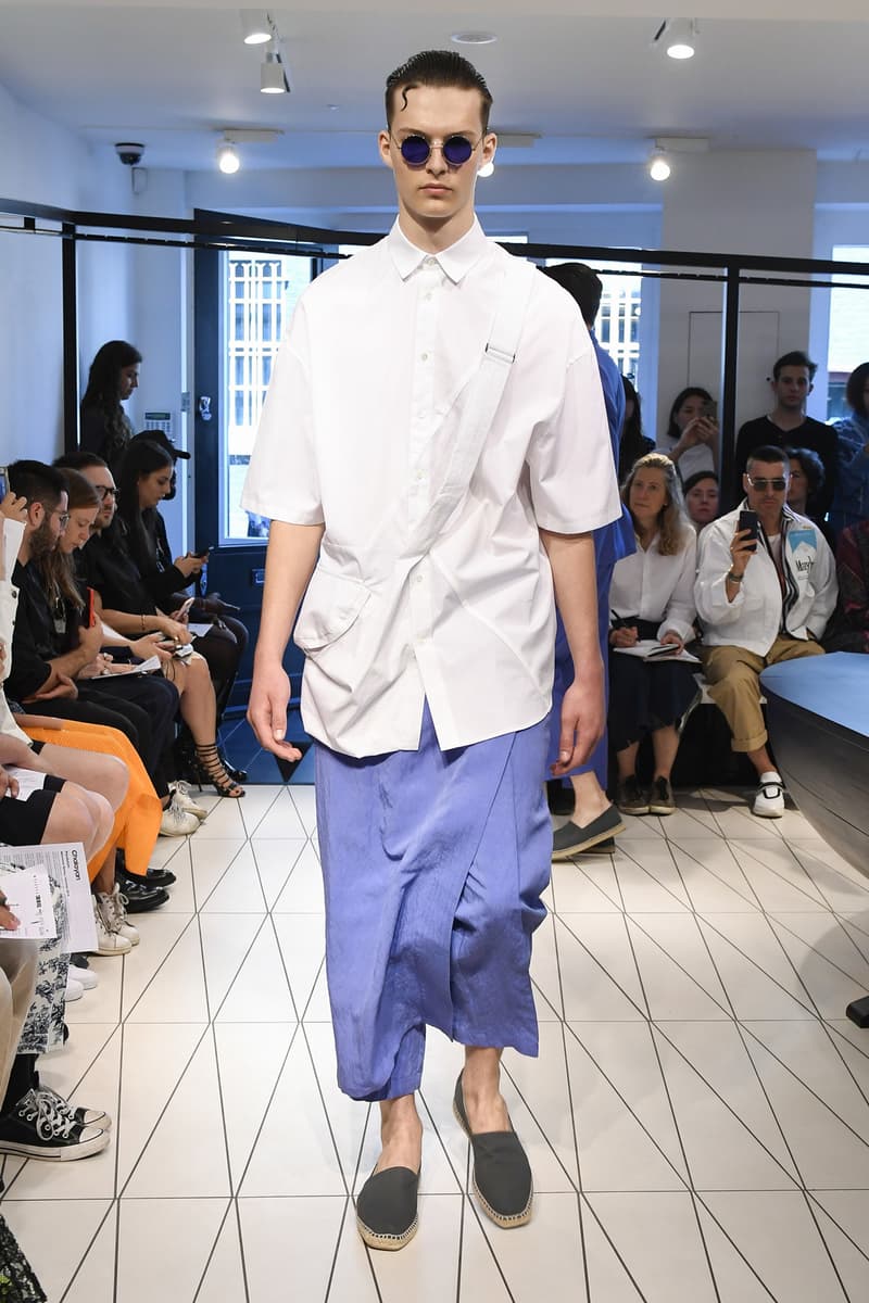 Chalayan spring summer 2019 collection runway look london fashion week mens june 10 2018 premiere