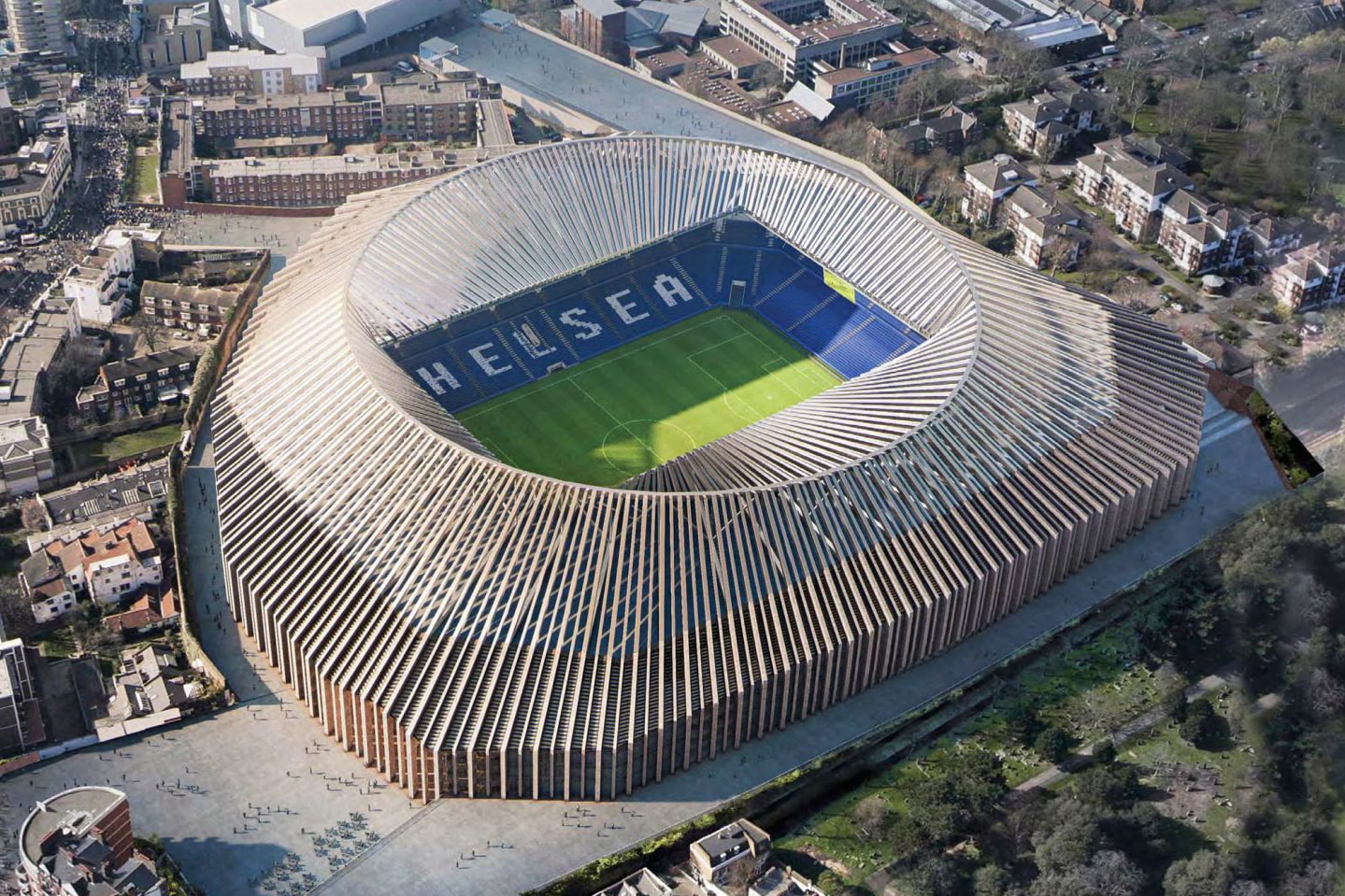 Chelsea FC Cancels Herzog de Meuron Stadium Design soccer football uk england united kingdom 500 million euro hold put indefinitely london Hammersmith Fulham