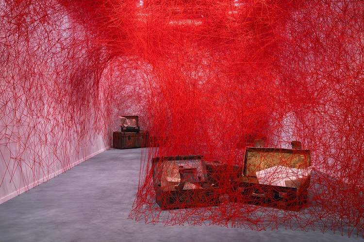 Chiharu Shiota's Massive Red Thread Installation Lands in Masterpiece London