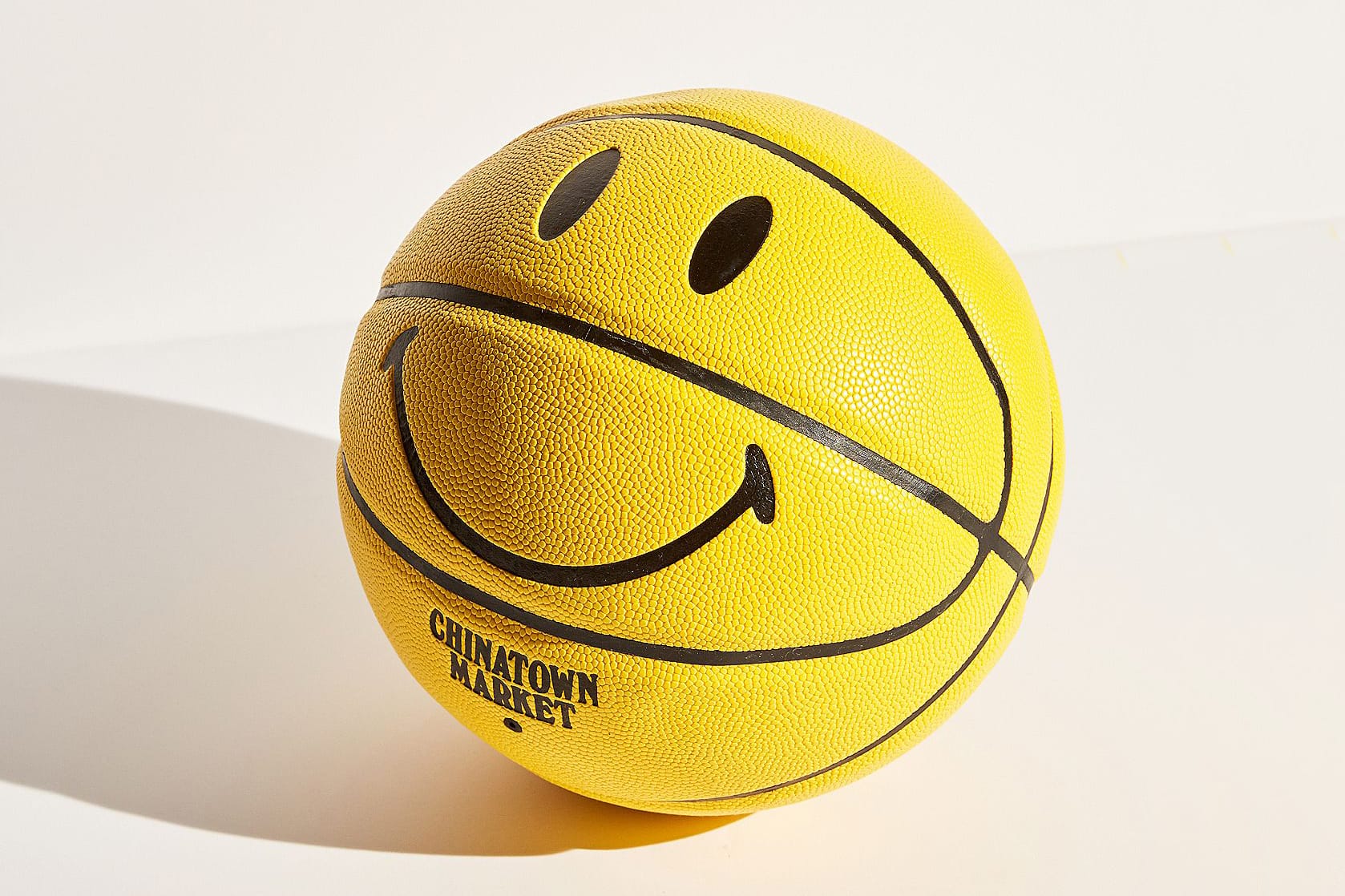 Nice Smiley Basketball With Smiling face For School Training Sports Game Yellow 