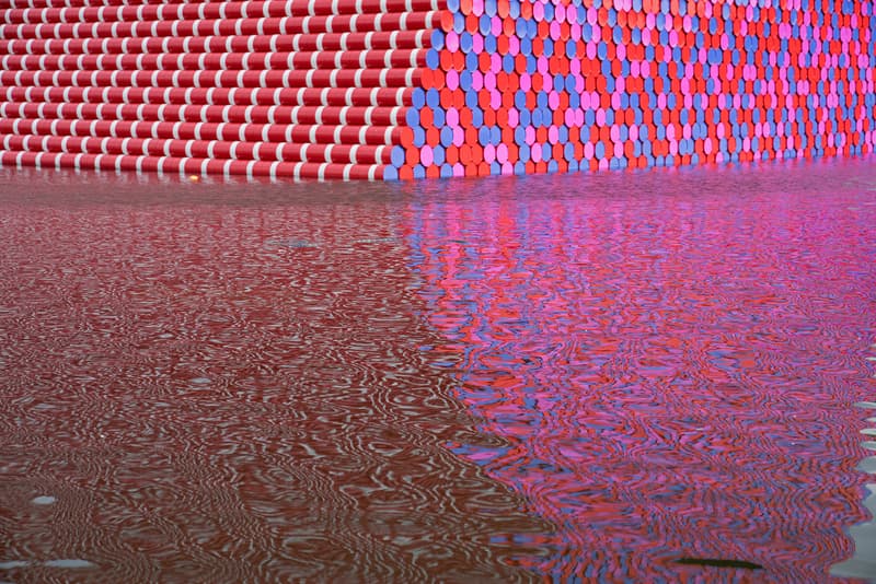 Christo Jeanne-Claude London Mastaba Hyde Park's Serpentine Lake Installation