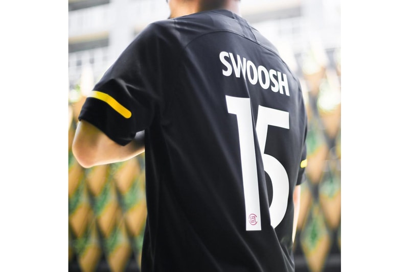 clot nike soccer football jersey shirt collaboration black yellow swoosh 15