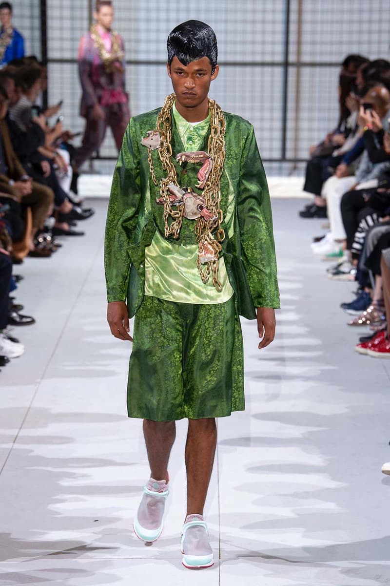 COMME des GARÇONS HOMME Plus nike collaboration spalwart presto boot deconstructed remake menswear spring summer 2019 runway paris fashion week