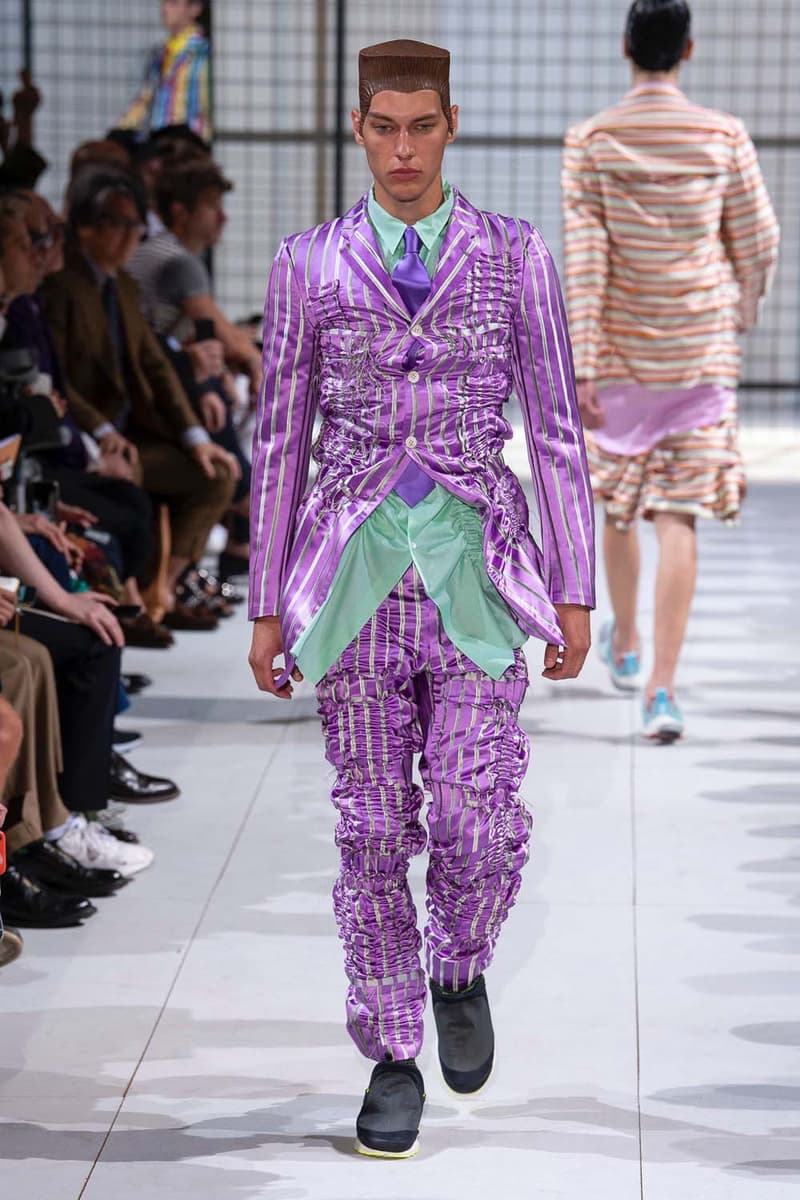 COMME des GARÇONS HOMME Plus nike collaboration spalwart presto boot deconstructed remake menswear spring summer 2019 runway paris fashion week