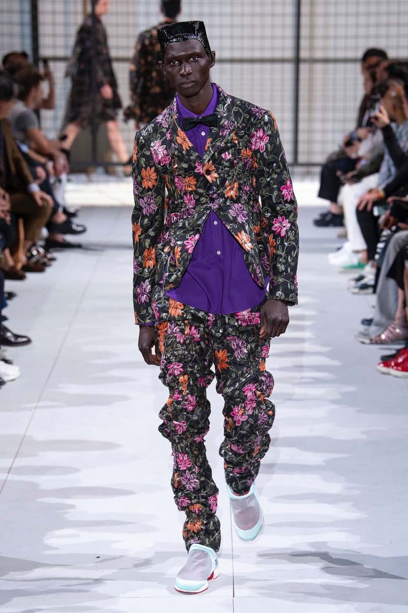 COMME des GARÇONS HOMME Plus nike collaboration spalwart presto boot deconstructed remake menswear spring summer 2019 runway paris fashion week