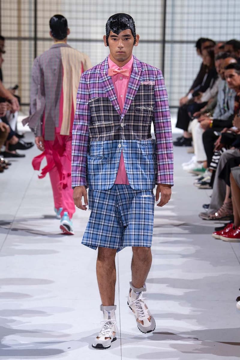 COMME des GARÇONS HOMME Plus nike collaboration spalwart presto boot deconstructed remake menswear spring summer 2019 runway paris fashion week