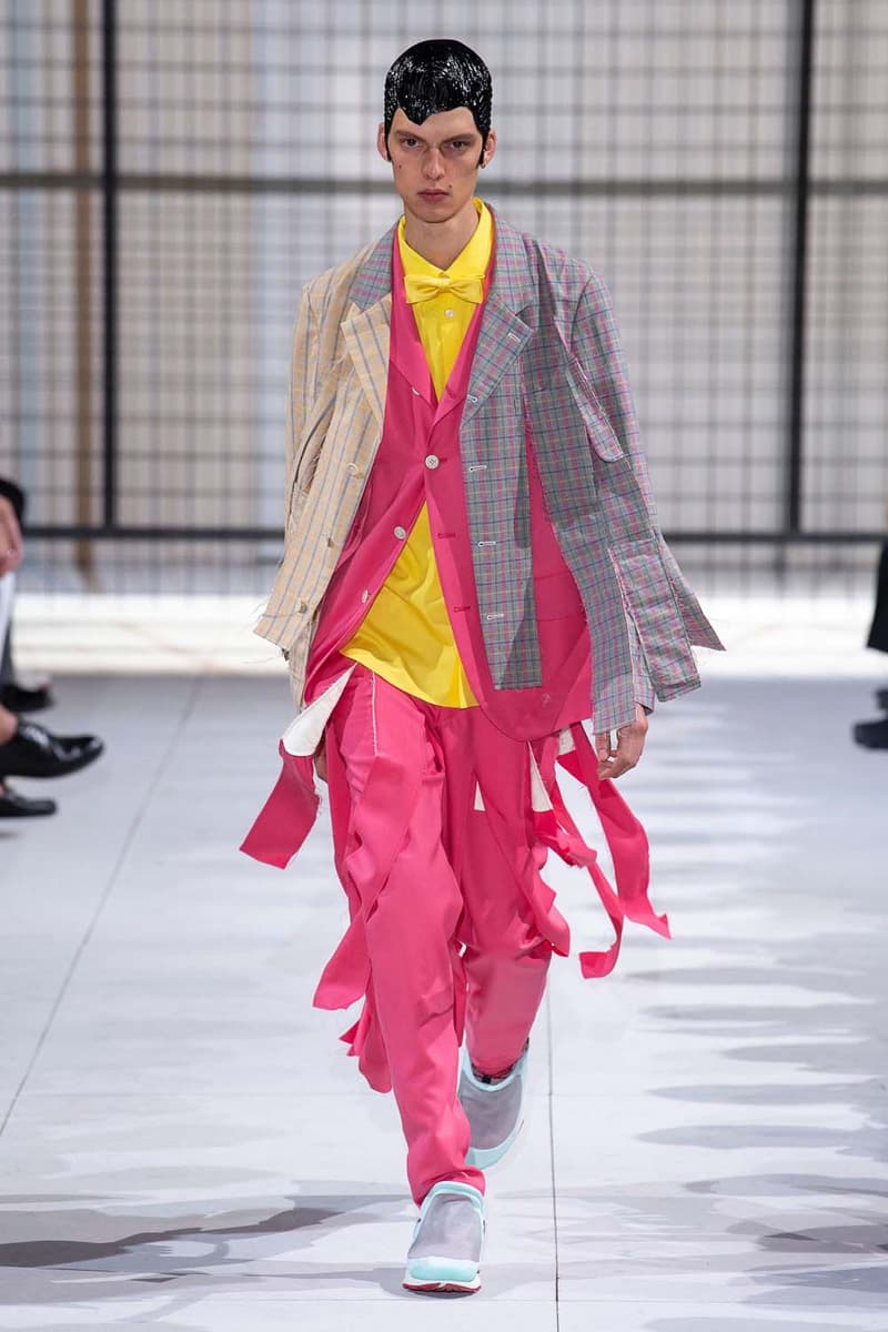 COMME des GARÇONS HOMME Plus nike collaboration spalwart presto boot deconstructed remake menswear spring summer 2019 runway paris fashion week