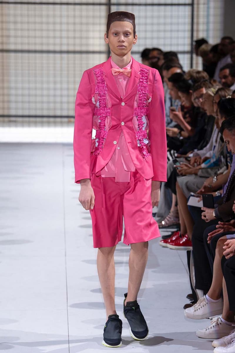 COMME des GARÇONS HOMME Plus nike collaboration spalwart presto boot deconstructed remake menswear spring summer 2019 runway paris fashion week