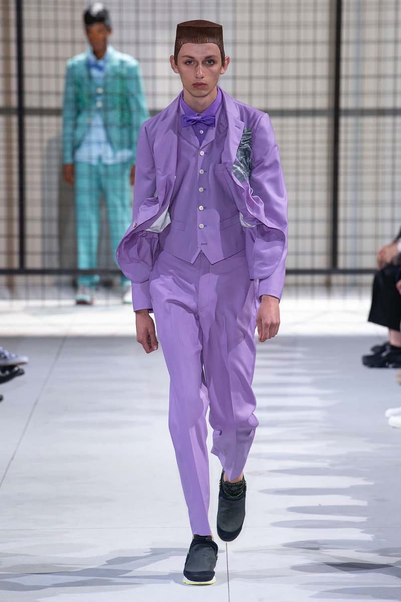 COMME des GARÇONS HOMME Plus nike collaboration spalwart presto boot deconstructed remake menswear spring summer 2019 runway paris fashion week