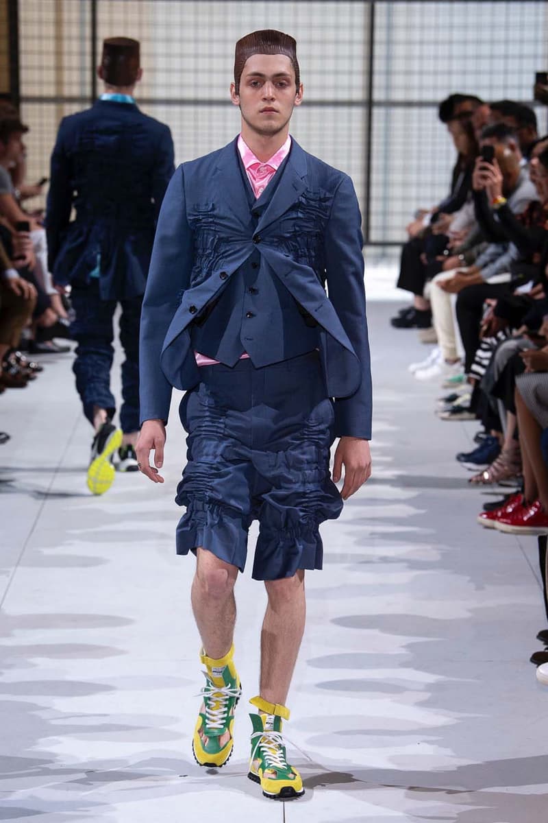 COMME des GARÇONS HOMME Plus nike collaboration spalwart presto boot deconstructed remake menswear spring summer 2019 runway paris fashion week