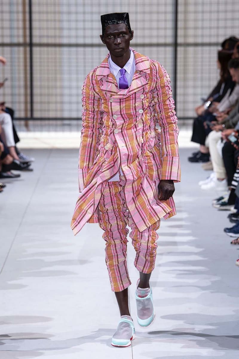 COMME des GARÇONS HOMME Plus nike collaboration spalwart presto boot deconstructed remake menswear spring summer 2019 runway paris fashion week