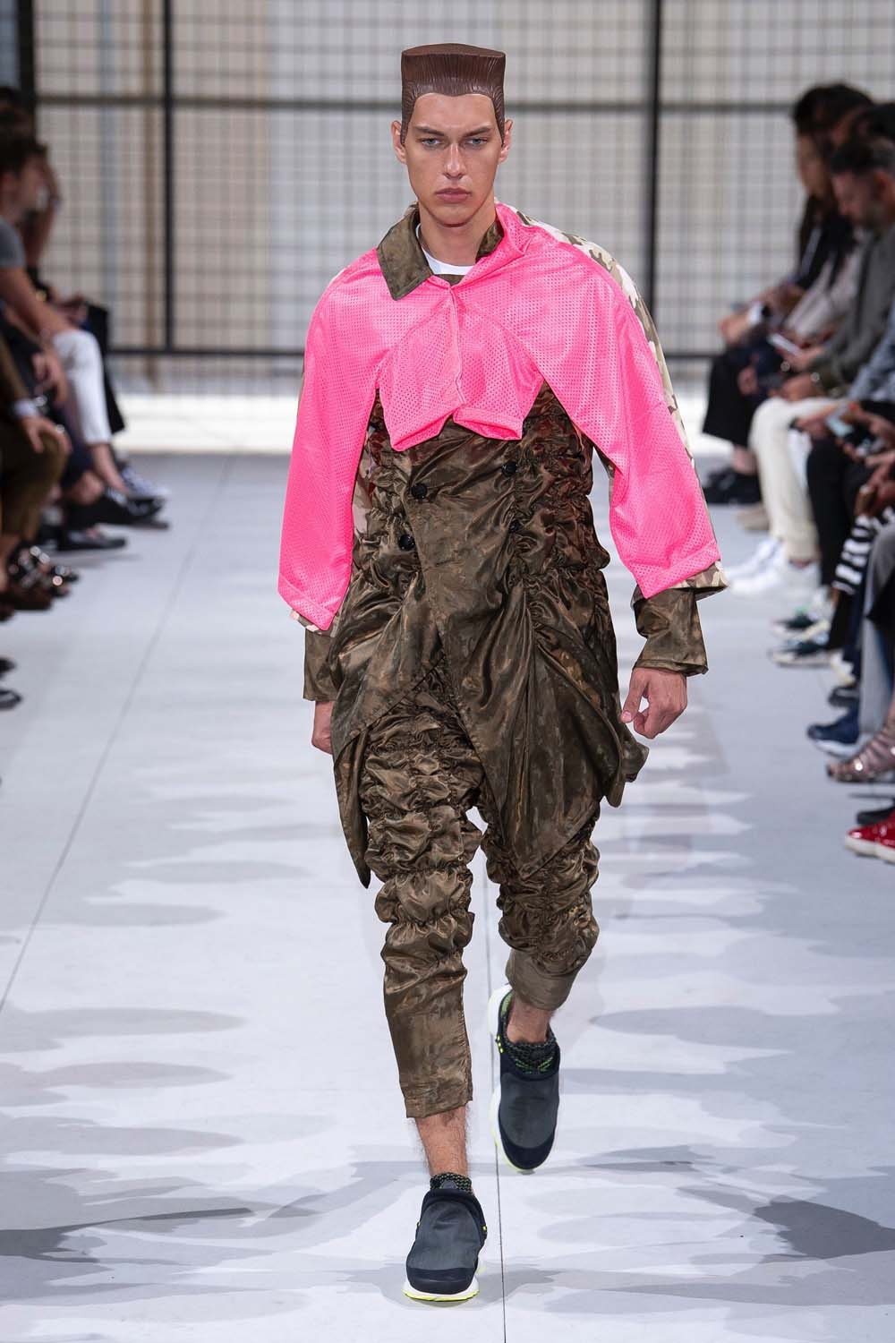 COMME des GARÇONS HOMME Plus nike collaboration spalwart presto boot deconstructed remake menswear spring summer 2019 runway paris fashion week