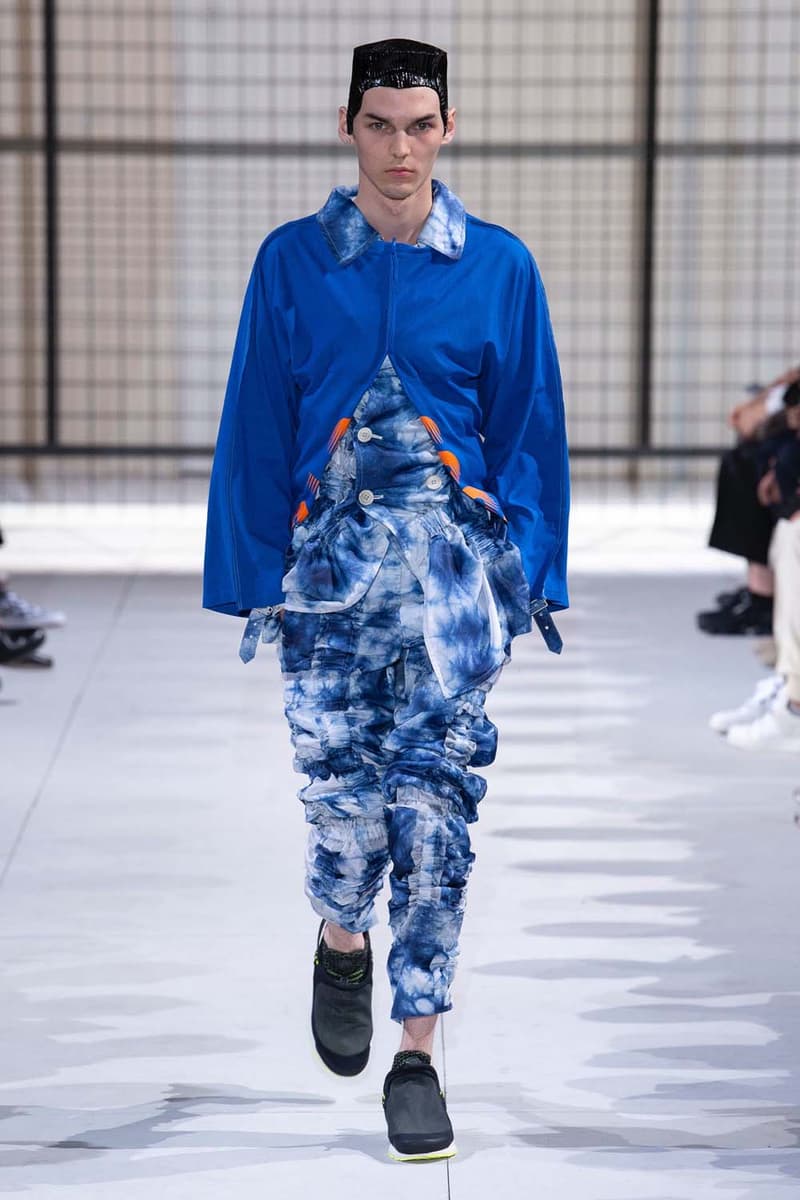 COMME des GARÇONS HOMME Plus nike collaboration spalwart presto boot deconstructed remake menswear spring summer 2019 runway paris fashion week