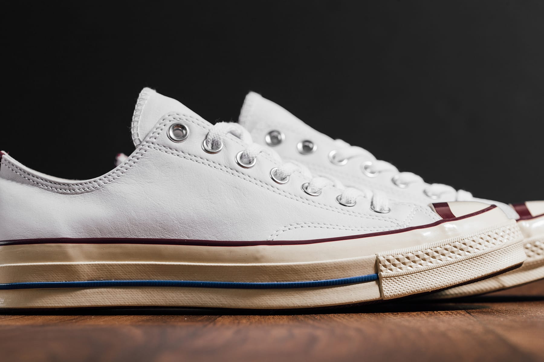 converse low lux leather