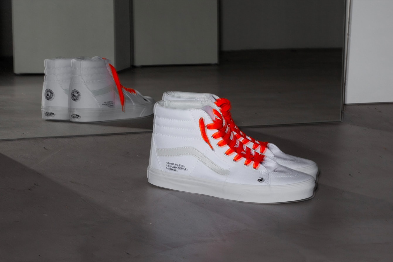 Coutié Vans "Yin Yang" Sk8-Hi Collection apparel hoodie streetwear price release sneaker white t-shirt pants