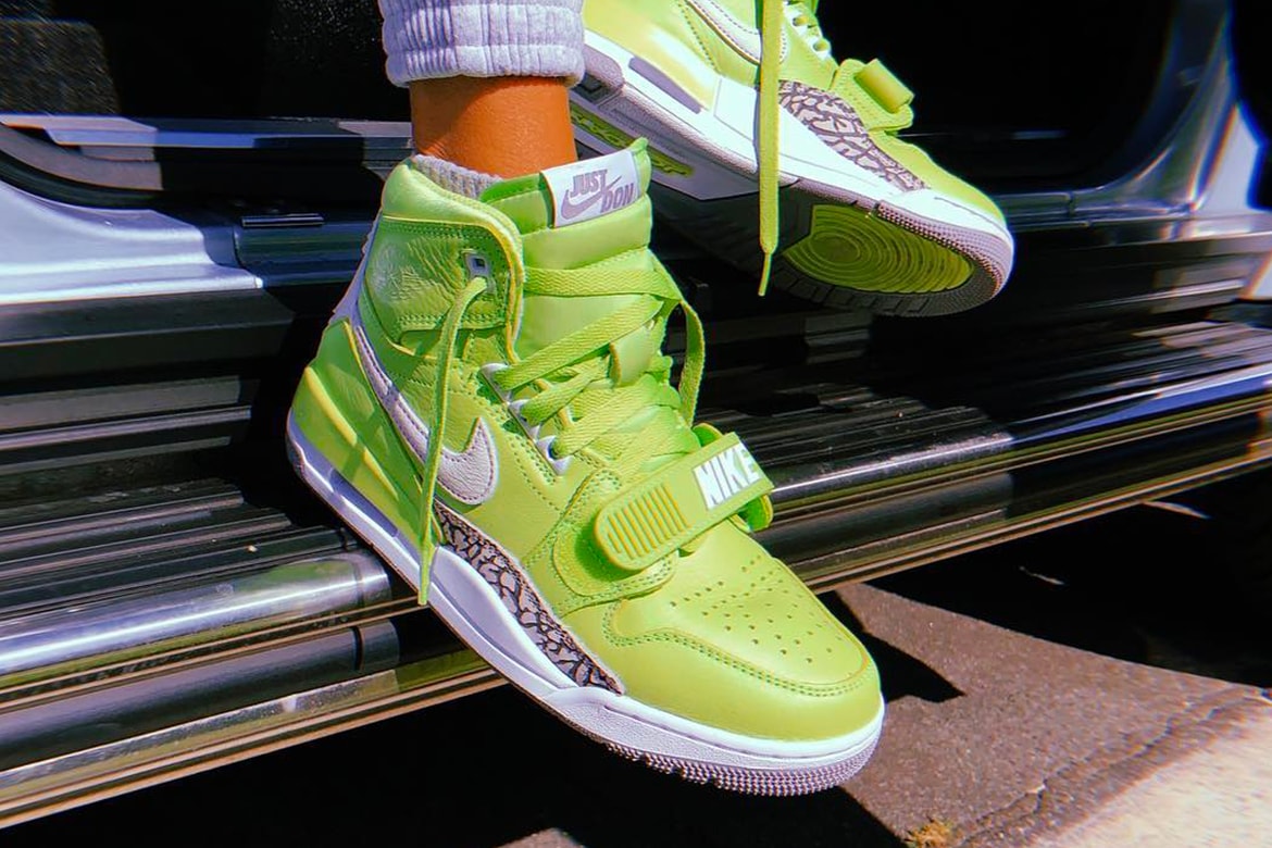 Just Don X Jordan Legacy 312 Ghost Green First Look Hypebeast Just Don X Jordan Legacy 312 Ghost Green First Look Hypebeast