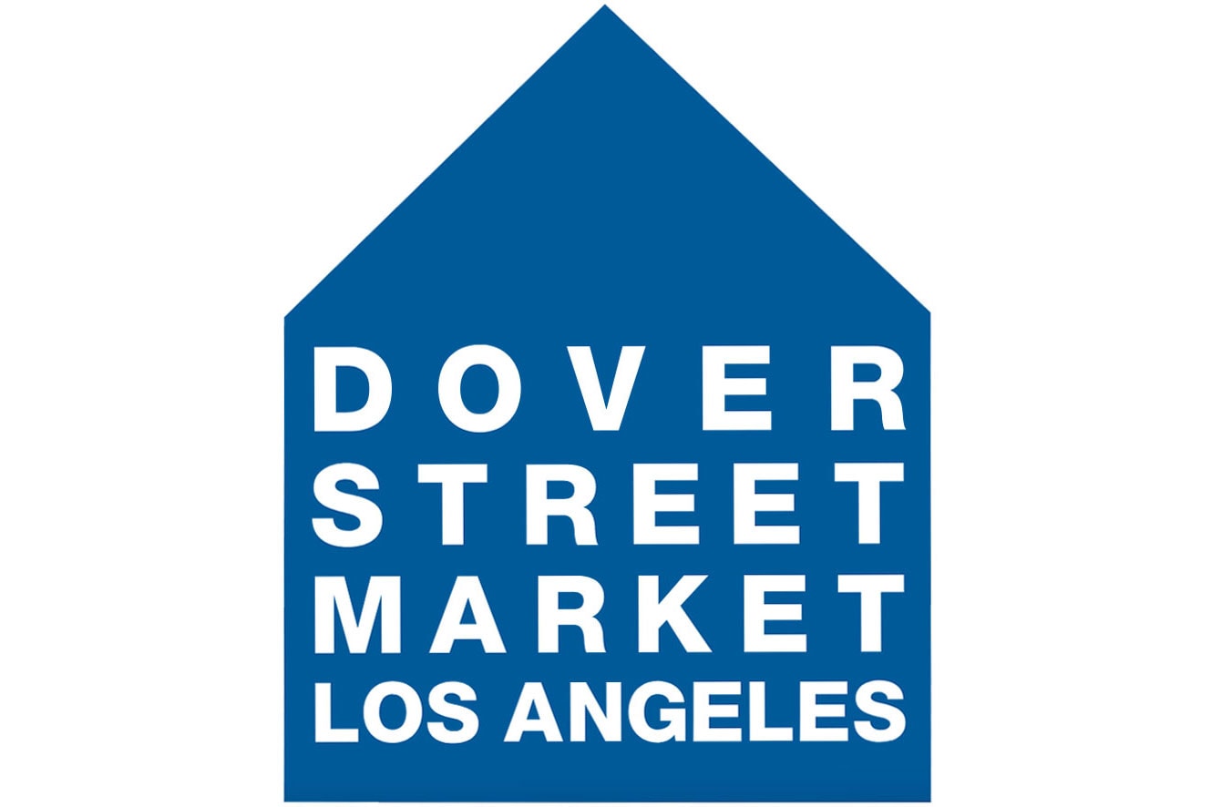 dover street market los angeles open website launch soon premiere page logo blue