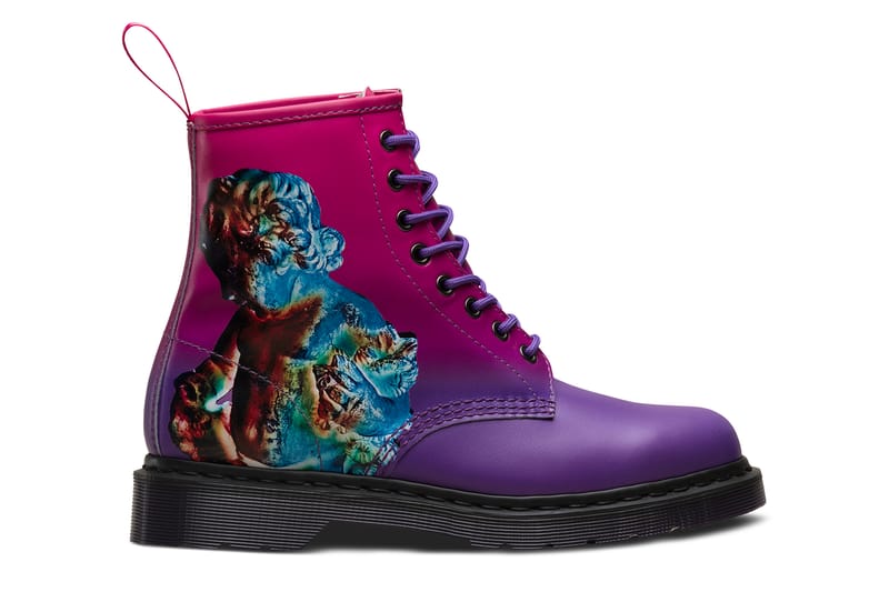 pink and purple doc martens